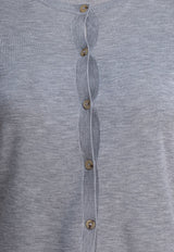 Toteme Fine Knit Cardigan Gray 243-WRT0329-YA0079074_81599