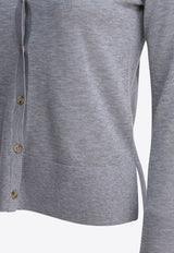 Toteme Fine Knit Cardigan Gray 243-WRT0329-YA0079074_81599