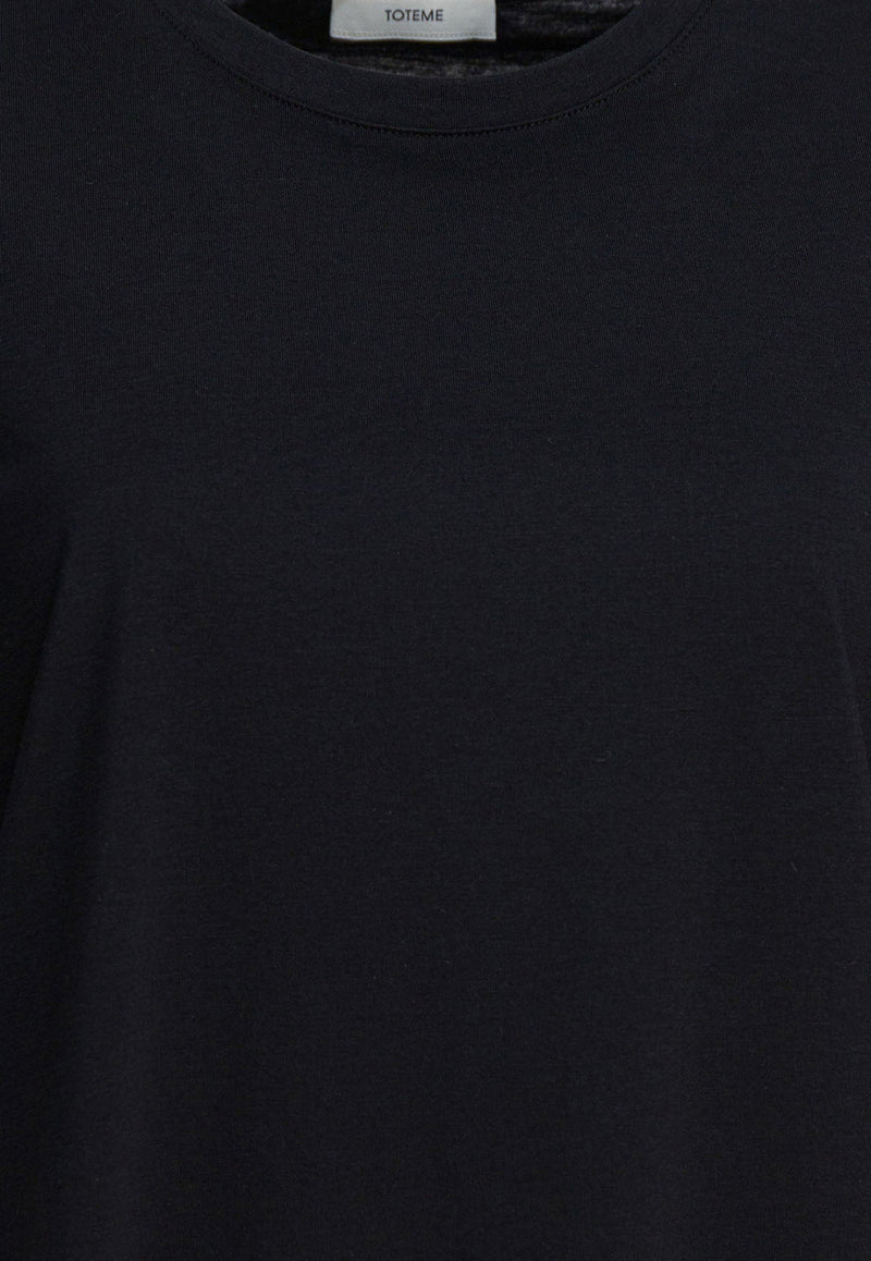 Toteme Basic Crewneck T-shirt Black 252-WRT0529-FB0419001_81829