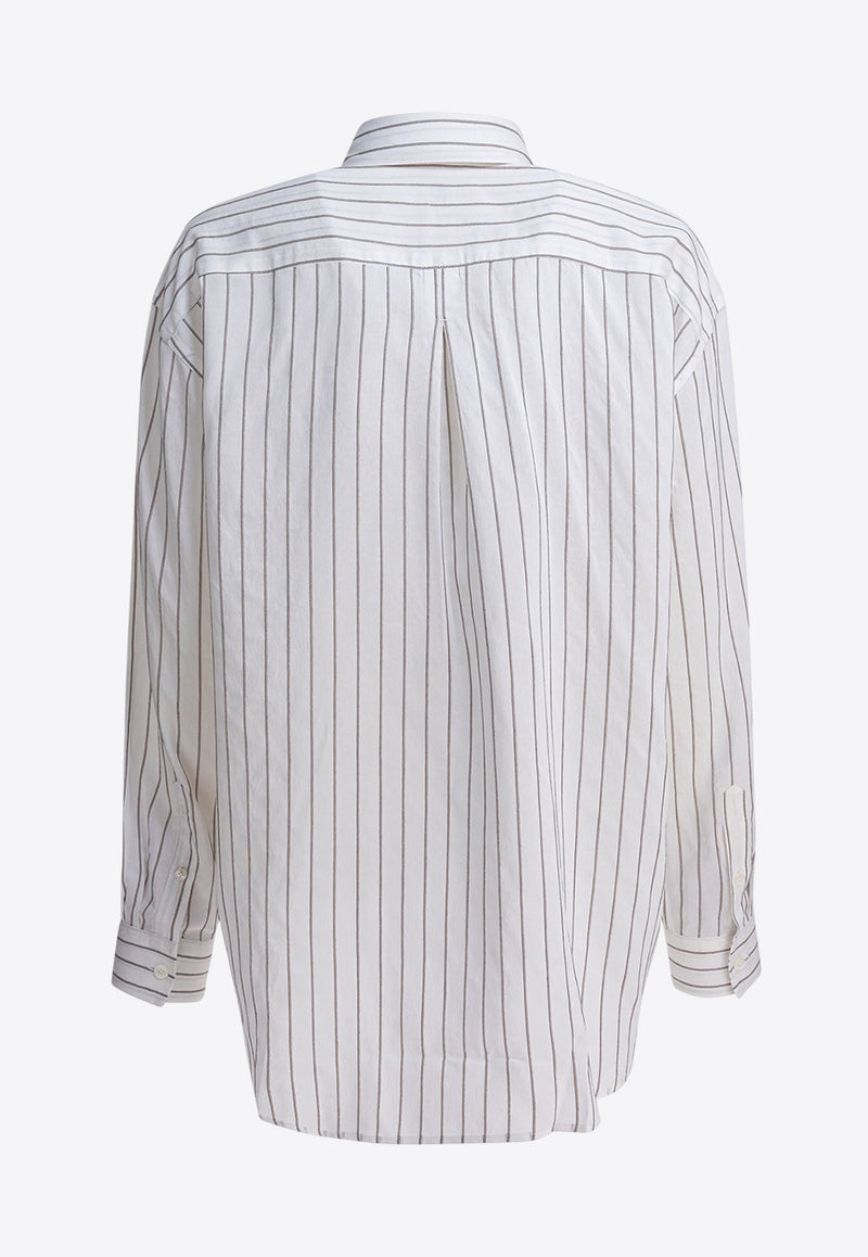 Toteme Striped Long-Sleeved Shirt White 253-WRT0480-FB0439303_82151
