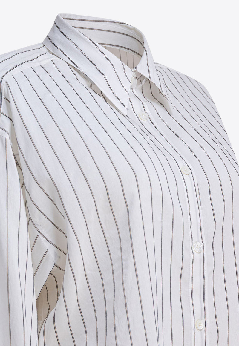 Toteme Striped Long-Sleeved Shirt White 253-WRT0480-FB0439303_82151