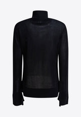 Toteme High-Neck Ribbed Sweater Black 253-WRT0535-YA0079001_81585