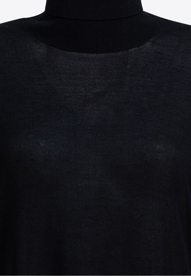 Toteme High-Neck Ribbed Sweater Black 253-WRT0535-YA0079001_81585