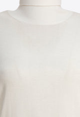 Toteme High-Neck Ribbed Sweater White 253-WRT0535-YA0079047_81583