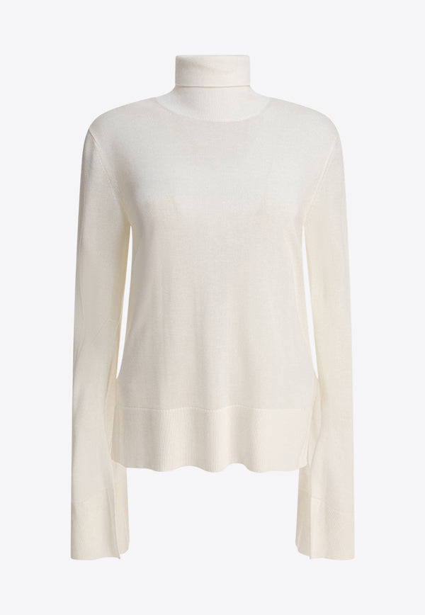 Toteme High-Neck Ribbed Sweater White 253-WRT0535-YA0079047_81583