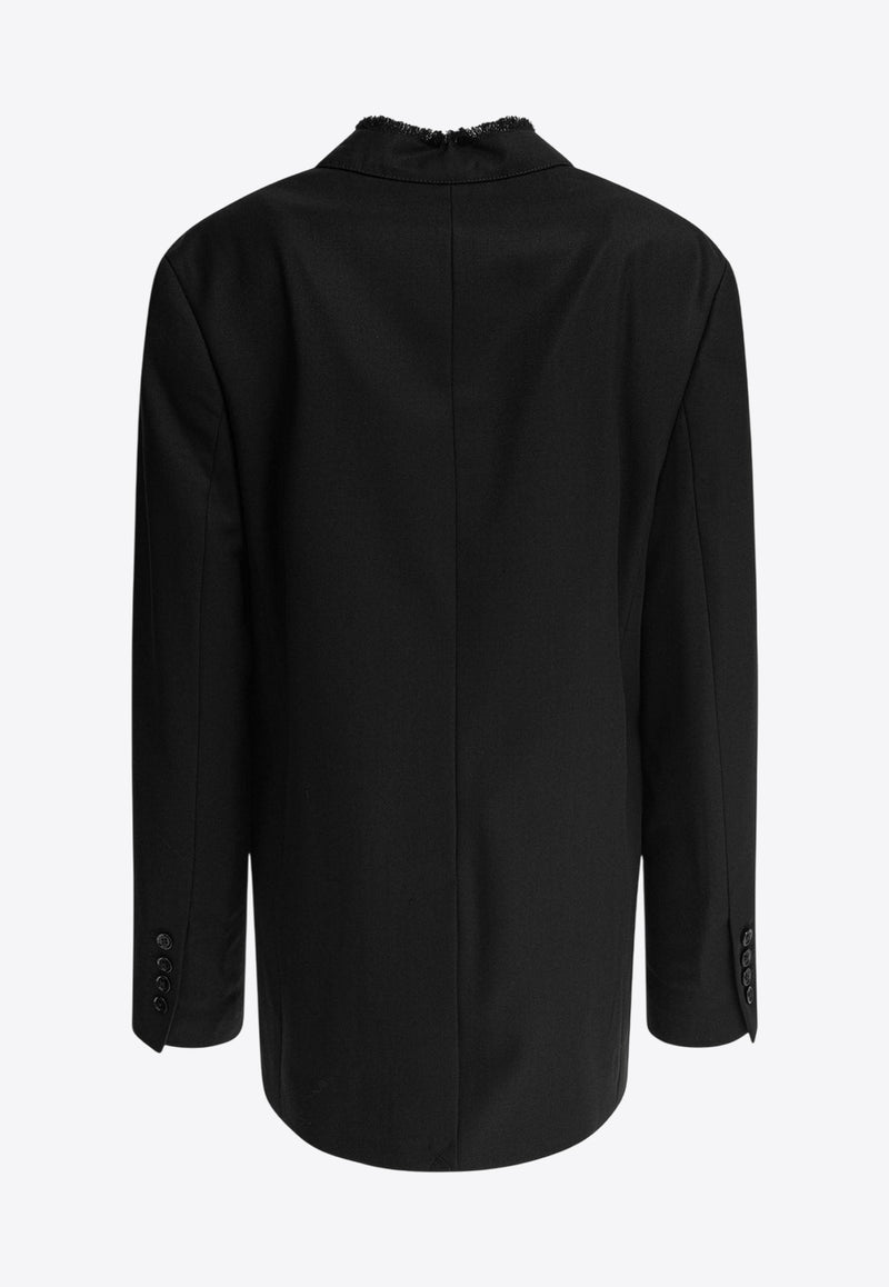 Toteme Wool Single-Breasted Jacket Black 253-WRZ0054-FB0435001_81545