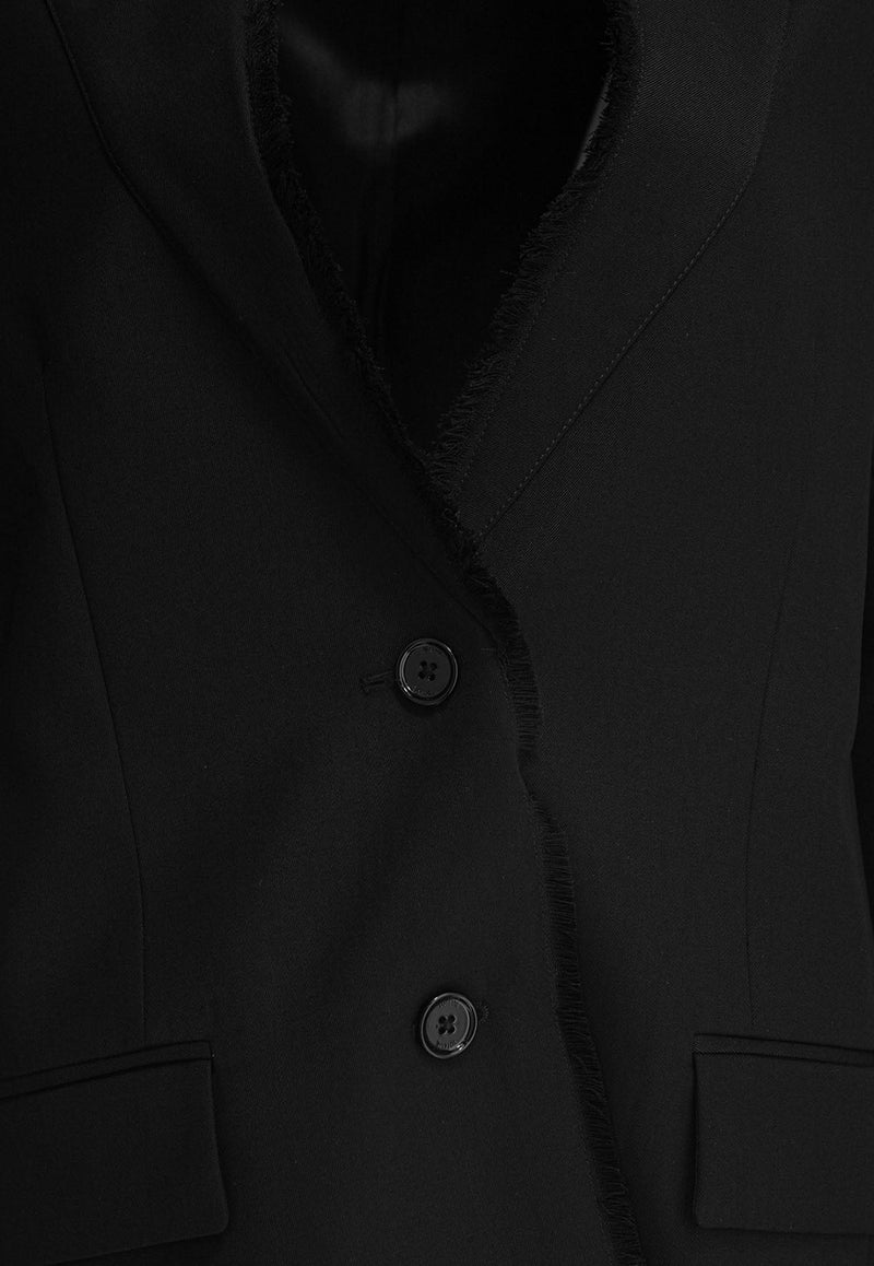 Toteme Wool Single-Breasted Jacket Black 253-WRZ0054-FB0435001_81545