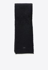 UGG UGGfluff Scalloped Wool Scarf Black 101021BLK_c54e1020-7cb4-4195-a89a-1461e95cc428