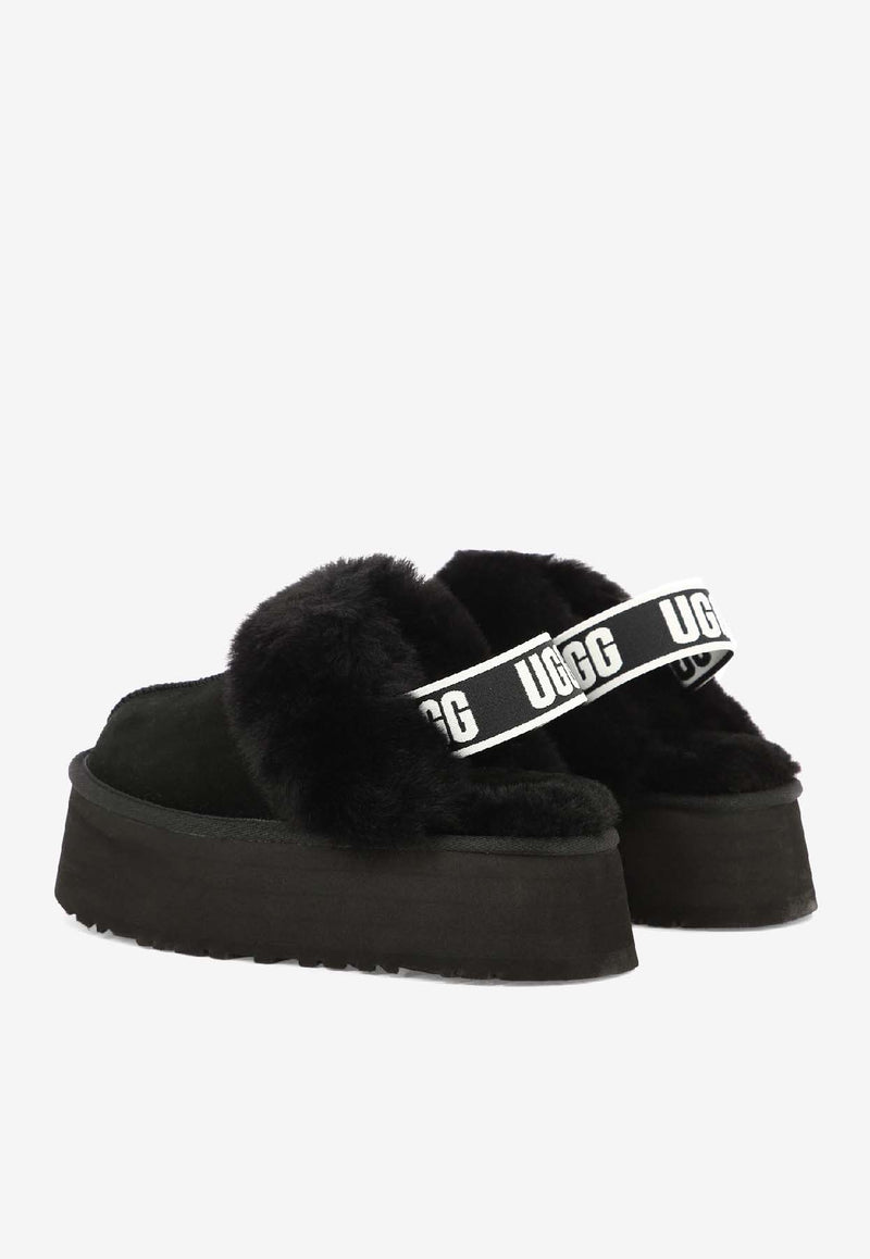 UGG Funkette Sheepskin Flatform Slippers  Black 1113474BLK_f5bc0c0b-3736-45b5-b7fe-2615bd0aef6e