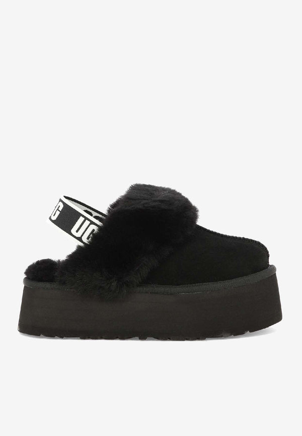 UGG Funkette Sheepskin Flatform Slippers  Black 1113474BLK_f5bc0c0b-3736-45b5-b7fe-2615bd0aef6e