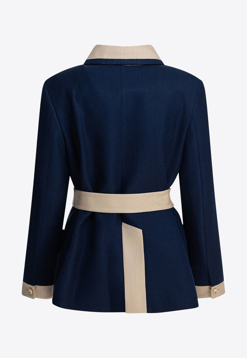 Single-Breasted Buttoned Blazer