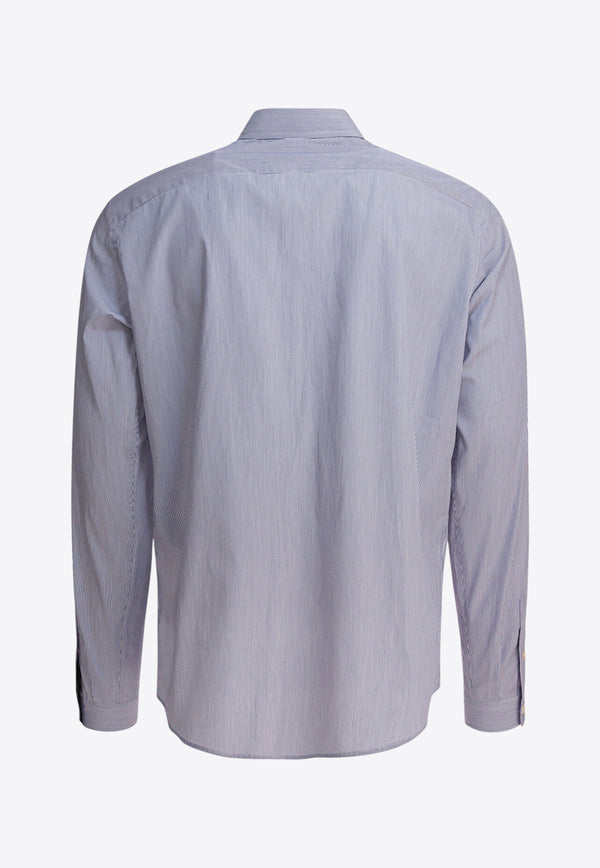 Valentino Striped Long-Sleeved Shirt Light Blue 7V3ABS77B2Q129_82493