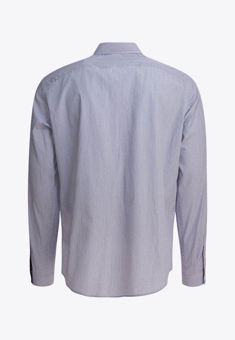 Valentino Striped Long-Sleeved Shirt Light Blue 7V3ABS77B2Q129_82493