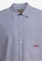 Valentino Striped Long-Sleeved Shirt Light Blue 7V3ABS77B2Q129_82493