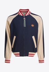 Valentino Le Chat De La Maison Patch Bomber Jacket Blue 7V3CIP63AWSDYB_82820