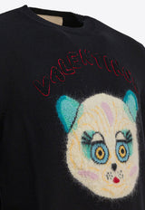 Valentino Chat De La Maison Patch Wool Sweater Black 7V3KC35IB2V0NO_82807