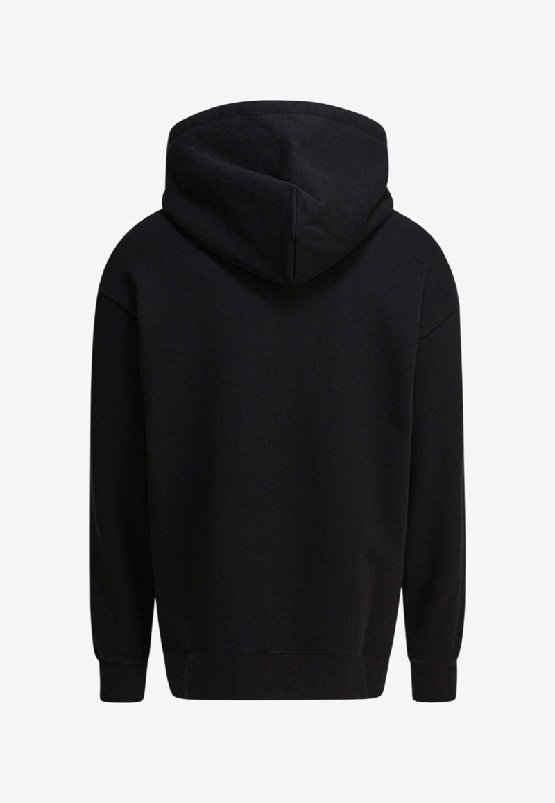 Valentino Chat De La Maison Patch Drawstring Hoodie Black 7V3MF28NB339RA_82548