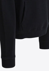 Valentino Chez Logo Print Drawstring Hoodie Black 7V3MF29MB1M9RA_82494