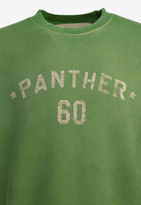 Valentino Chez Logo Print Sweatshirt Green 7V3MF29NAYH9LR_82546