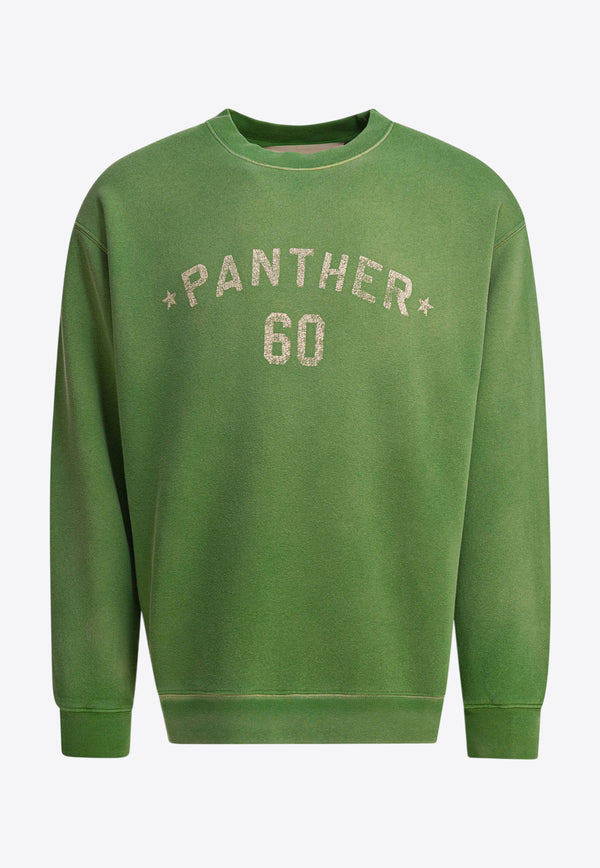 Valentino Chez Logo Print Sweatshirt Green 7V3MF29NAYH9LR_82546