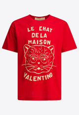 Valentino Chat De La Maison Print T-shirt Red 7V3MG16PB32BR3_82539