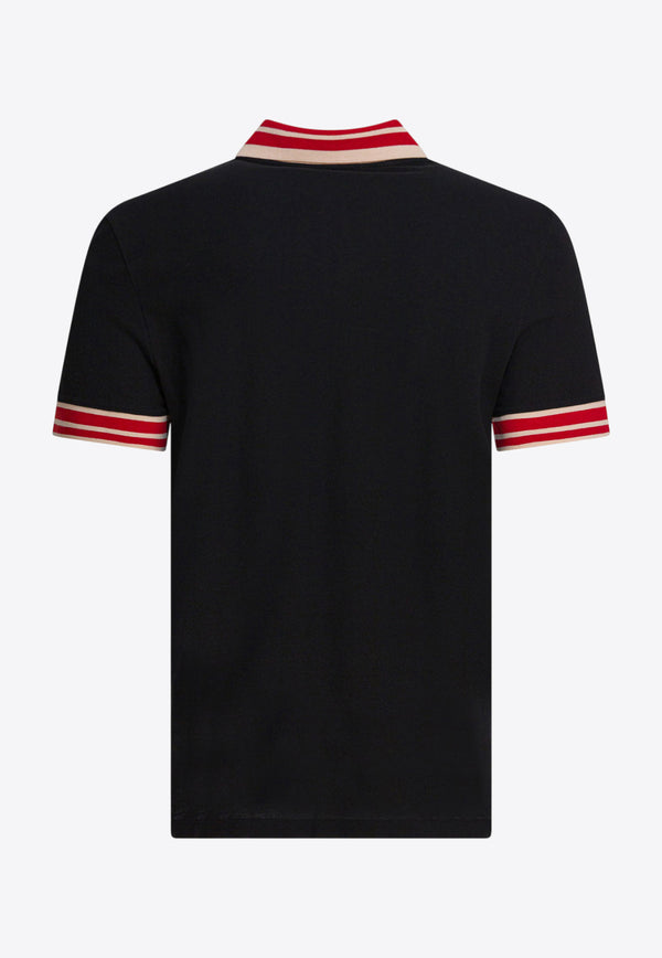 Valentino VLogo Patch Polo T-shirt Black 7V3MH01KB190NO_2f1761d5-7ebd-428c-bdeb-9da13892d1c6
