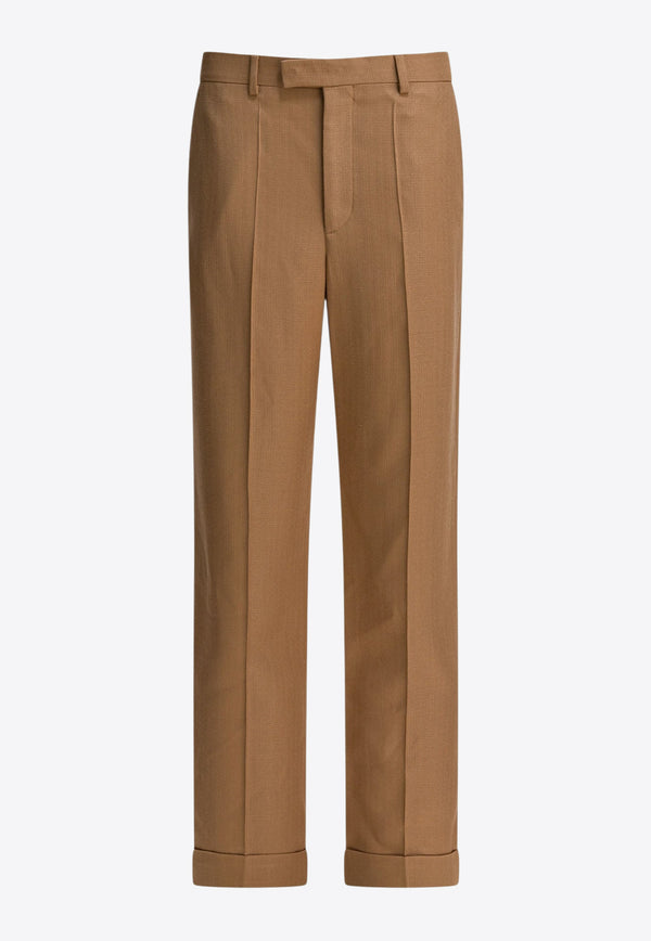 Valentino Tailored Straight-Leg Pants Beige 7V3RBM95AW1QSY_1c009b3f-91c1-4213-9cbf-04da3fc758ab