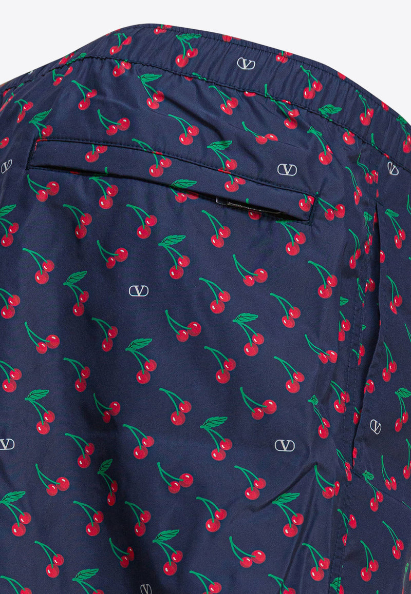 Valentino Cherryfic Print Swim Shorts Blue 7V3UH028AWNCZQ_b2b8f382-5c93-4578-9610-fb68e9dafbb0