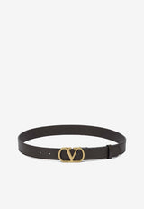 Valentino VLogo Leather Belt Brown 7W0T0SM3IYRREL_5bc1cfaa-64ca-479a-b0e1-5924288a662a