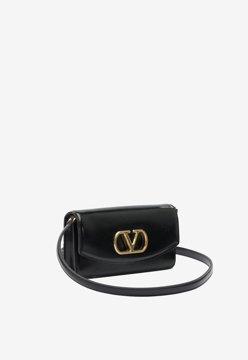 Valentino Vain Shiny Leather Clutch Bag Black 7W2B0R71GCB0NO_82720