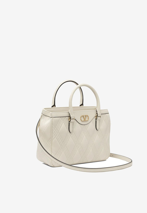 Valentino Quiltie 67 Leather Top Handle Bag Ivory 7W2B0R97MICREN_dccbbc08-ef6b-4d79-a293-8759f2f6ac7d
