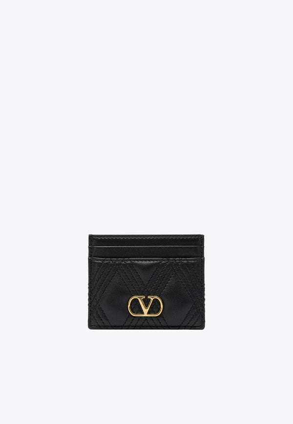 Valentino Quiltie 67 Leather Cardholder Black 7W2P0AS1MIC0NO_82908