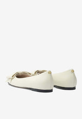 Valentino Bowow Leather Ballet Flats White 7W2S0MS0DDT098_757f7b47-27ac-4698-be0f-fad44b66a93c