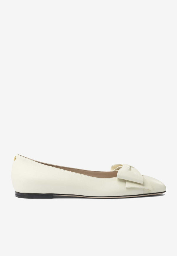 Valentino Bowow Leather Ballet Flats White 7W2S0MS0DDT098_757f7b47-27ac-4698-be0f-fad44b66a93c