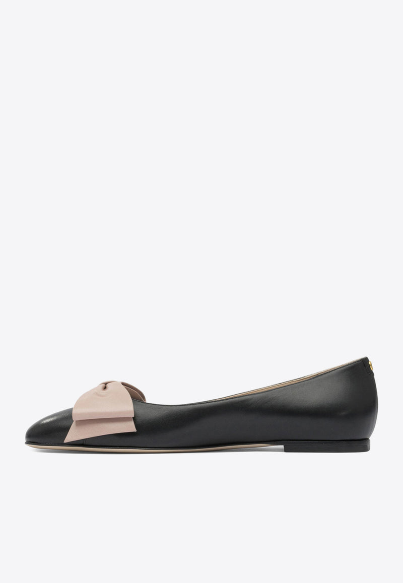 Valentino Bowow Leather Ballet Flats Black 7W2S0MS0DDT31A_5972f331-2958-4a71-a5b6-fd9de0cb6e08