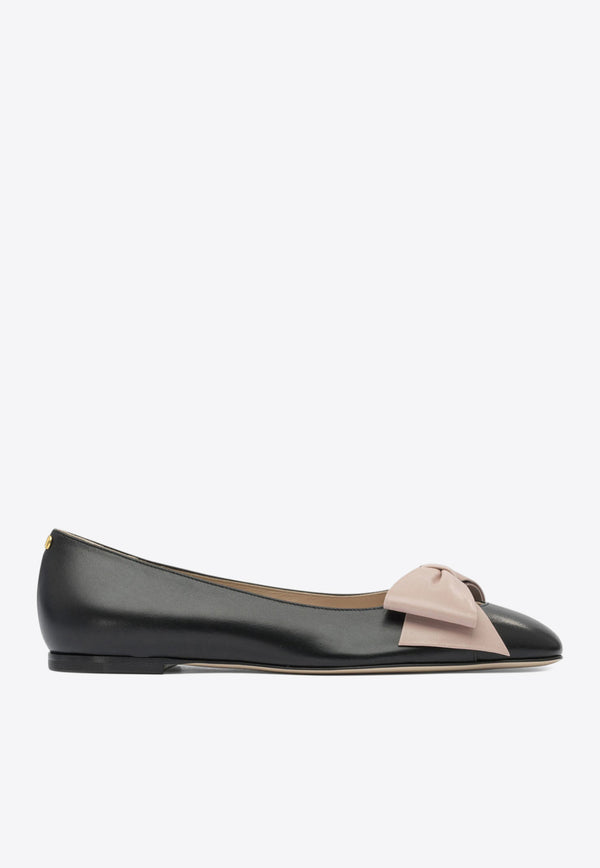 Valentino Bowow Leather Ballet Flats Black 7W2S0MS0DDT31A_5972f331-2958-4a71-a5b6-fd9de0cb6e08