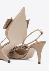 Valentino Bowow 85 Leather Slingback Pumps  Pink 7W2S0MX5DDTGF9_82637