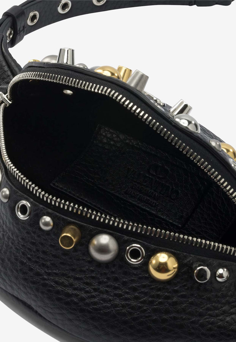 Valentino Nellcote Fanny Pack Embellished Belt Bag Black 7Y2B0R39MJL0NO_11a3fc0c-6a47-4f21-9b20-bc23e9b53d7a