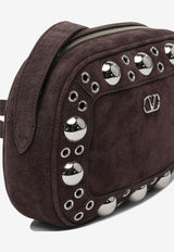 Valentino Nellcôte Studded Suede Crossbody Bag Brown 7Y2B0R74JET0TO_82712