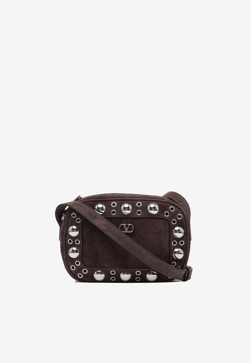 Valentino Nellcôte Studded Suede Crossbody Bag Brown 7Y2B0R74JET0TO_82712