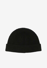 Valentino VLogo Ribbed Beanie Black 7Y2HB02GATZ0NO_83dad983-abbf-43d8-82af-9e91c693ba1a
