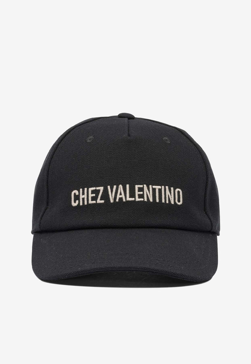 Valentino Chez Valentino Baseball Cap Black 7Y2HDA41FVH0NA_82725