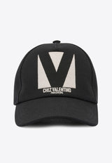 Valentino Baseball Cap with Embroidered-Logo Black 7Y2HDA41WGJ0NA_82728