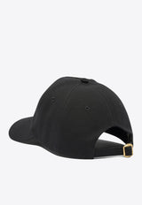 Valentino Baseball Cap with Embroidered-Logo Black 7Y2HDA41WGJ0NA_82728