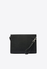 Valentino VLogo Signature Grained Leather Pouch Bag Black 7Y2P0AN7UAG0NO_16872c25-da46-48e7-9091-5f67ac57c144