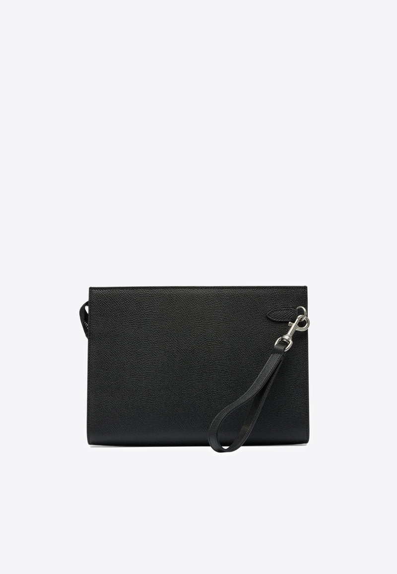 Valentino VLogo Signature Grained Leather Pouch Bag Black 7Y2P0AN7UAG0NO_16872c25-da46-48e7-9091-5f67ac57c144