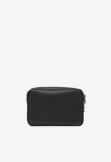 Valentino VLogo Signature Leather Pouch Bag Black 7Y2P0AN8UAG0NO_82615