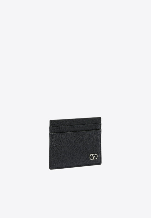 Valentino VLogo Signature Cardholder in Grained Leather Black 7Y2P0AP4UAG0NO_767de74f-f7e3-4054-a04c-8714b3fa6510