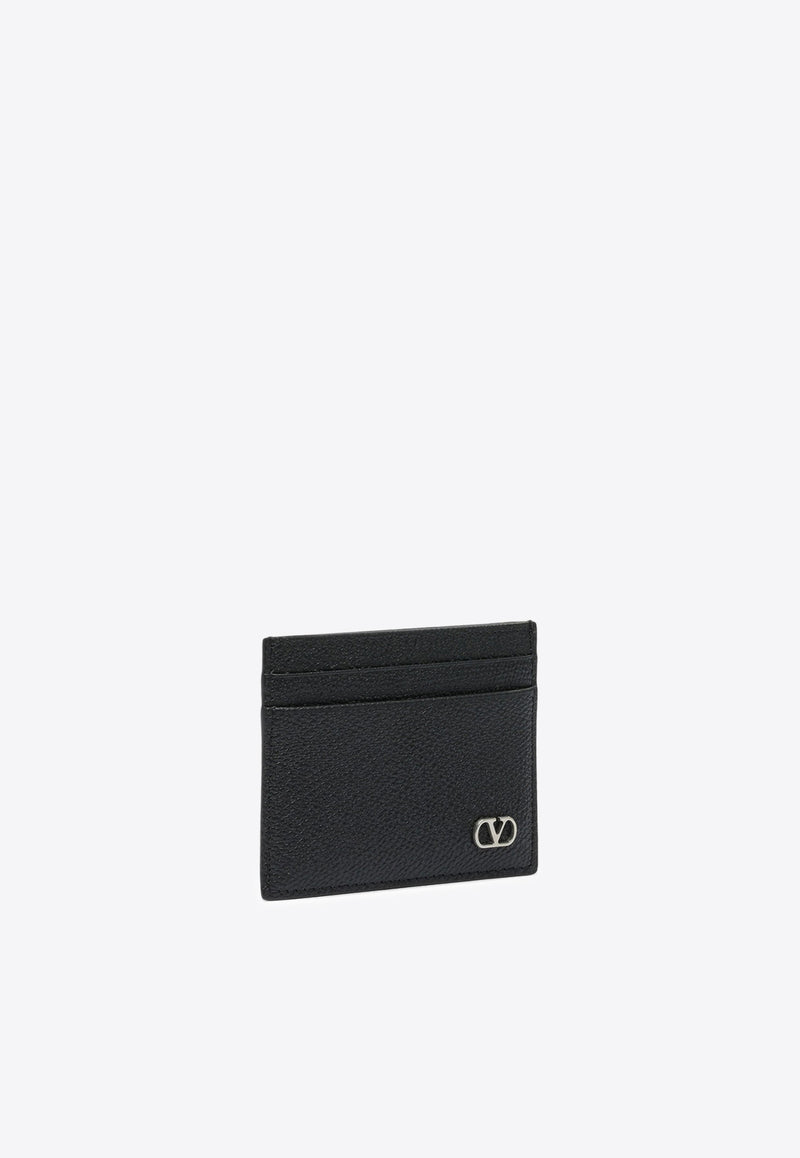 Valentino VLogo Signature Cardholder in Grained Leather Black 7Y2P0AP4UAG0NO_767de74f-f7e3-4054-a04c-8714b3fa6510