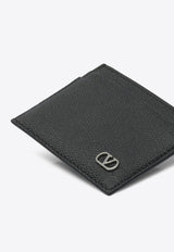 Valentino VLogo Signature Cardholder in Grained Leather Black 7Y2P0AP4UAG0NO_767de74f-f7e3-4054-a04c-8714b3fa6510